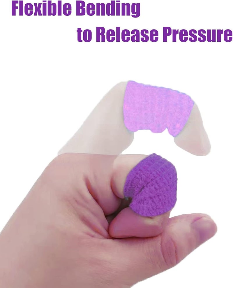 WUXTANGZ Self Adherent Bandage Wrap 1 Inch 5 Yards Athletic Elastic Non Woven Cohesive Tape for Stretch Sport First Aid Medical Wrist Ankle Sprains Swelling and Vet Wrap 12 Pack Purple - Image 5
