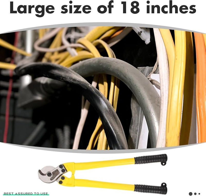 Heavy Duty Wire Rope Cutter Professional Ergonomic Grip for Electricians DIY Projects - Image 4