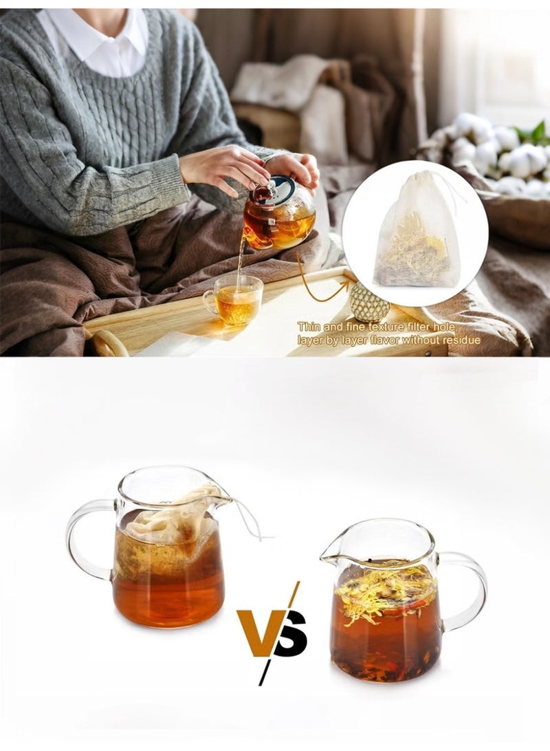 الآلة الصغيرة أكياس القطن الشاش مناسبة لـ: شاي الأعشاب، أوراق الشاي، القهوة، الطهي، التخمير، التصفية، الترشيح، أكياس نقع المرق، مرق اللحم، المرق، وأكياس الطهي. - Image 2