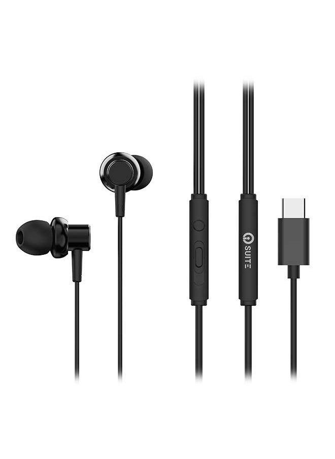 iOsuite Typec Inear Headphones Titanium Black  - Image 1