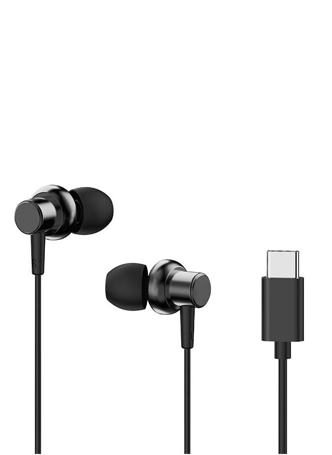 iOsuite Typec Inear Headphones Titanium Black  - Image 2