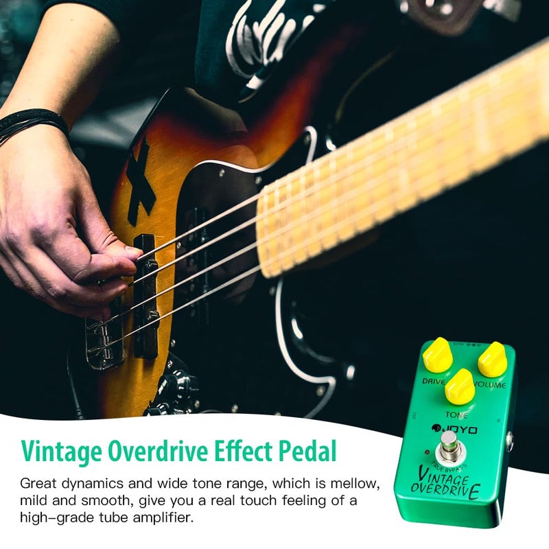 JOYO Vintage Overdrive Pedal Classic Tone for Electric Guitar Effect - True Bypass (JF-01) - Image 2