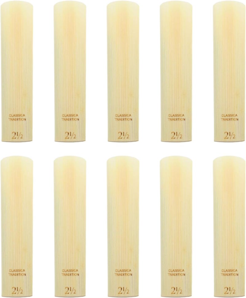 LiebeWH 10pcs Alto Saxophone Reeds Professional Elasticity Sax Reeds Alto Sax Traditional Woodwind for Classical Jazz (Strength 2.5) - Image 1
