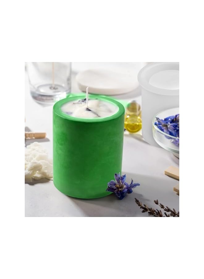 The Bros Candle Jar Molds, Cylinder Candle Pot Molds for Candle Making, Silicone Mold for Candle Vessels with Lid, Concrete Molds for Candle Jar, for Candle Making Supplies, Include 5 Sealing Rings - Image 3