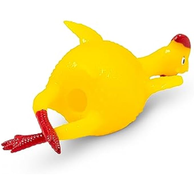 Tobar Egg Laying Rubber Chicken, 17cm, Multi-Colour, Little Kid, Big Kid, 1x Egg Laying Rubber Chicken - Image 5