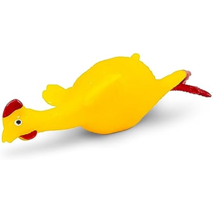 Tobar Egg Laying Rubber Chicken, 17cm, Multi-Colour, Little Kid, Big Kid, 1x Egg Laying Rubber Chicken - Image 3
