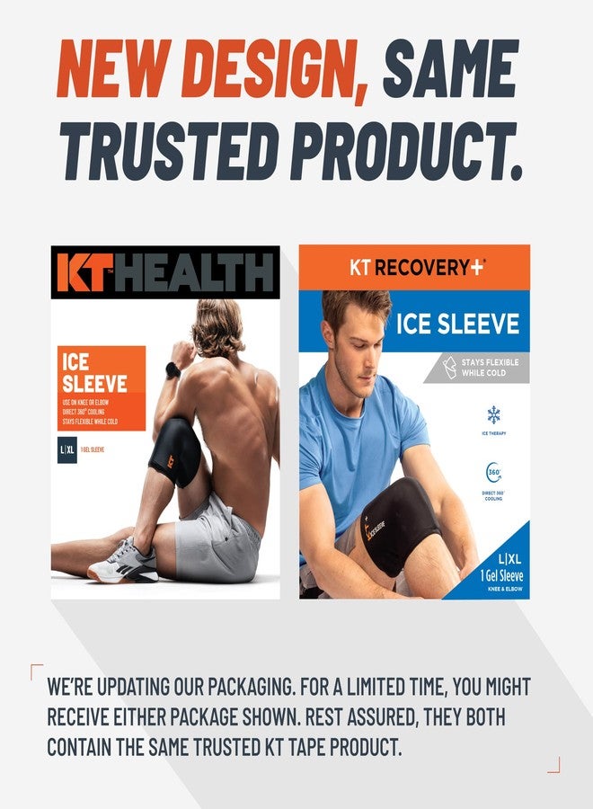 KT TAPE KT Recovery+ Ice Sleeve, Cold Therapy and Flexible Compression Sleeve for Sore Muscles and Joints, Small/Medium - Image 2