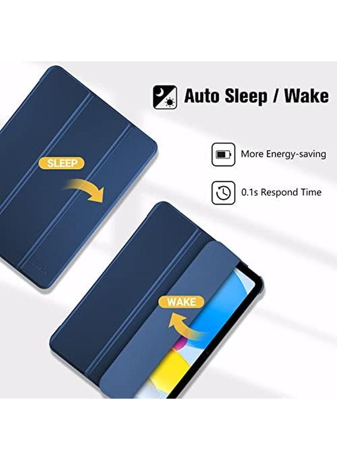 Procases For Ipad 10Th Generation Case 2022 Ipad 10.9 Inch Case Ipad 10 Case Slim Stand Hard Shell Back Protective Smart Cover For 10.9” Ipad 10Th Gen 2022 Release Navy - Image 4