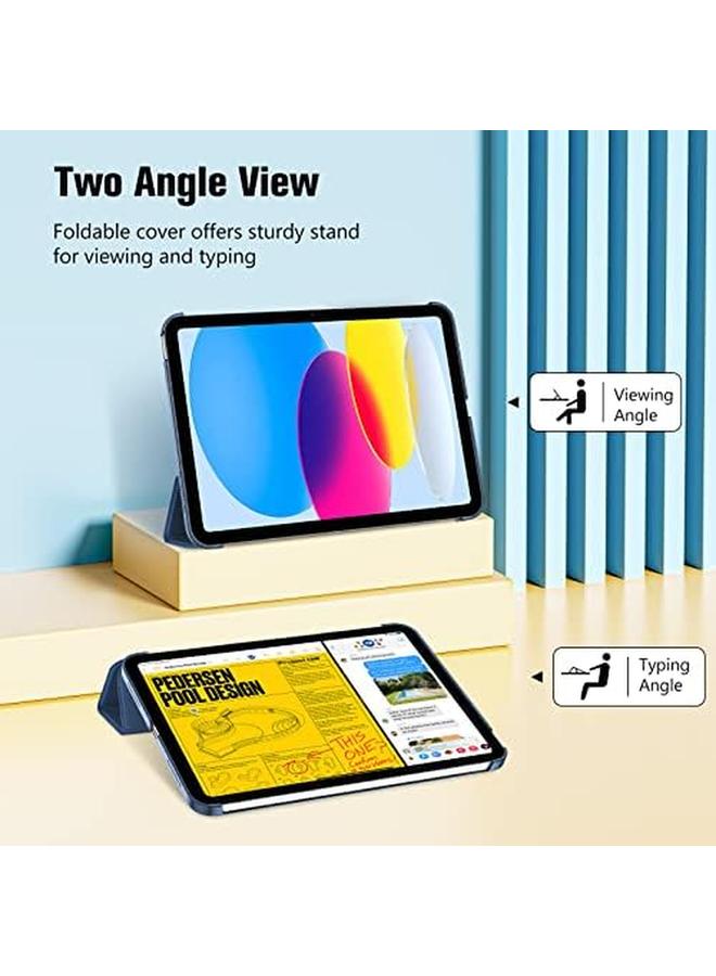 Procases For Ipad 10Th Generation Case 2022 Ipad 10.9 Inch Case Ipad 10 Case Slim Stand Hard Shell Back Protective Smart Cover For 10.9” Ipad 10Th Gen 2022 Release Navy - Image 3