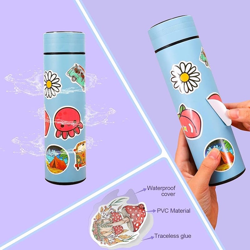 Arme 130Pcs Cute Stickers Pack, Colorful Vinyl Stickers for Water Bottles Computer Skateboad Phone Notebooks, Cute Stickers Waterproof, Pet Stickers for Toddlers Kids Teens Girls Boys - Image 5