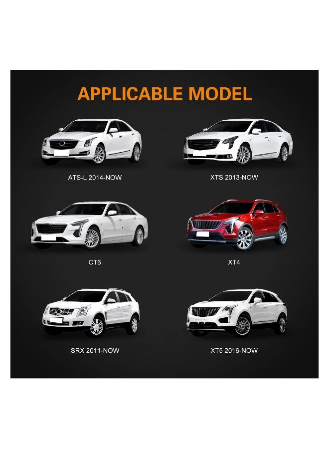 2PCS Car Door LED Logo Light Replacement for Cadillac, 3D Ghost Shadow Puddle Lights Never Fade 3D LED Car Light Car Door Logo LED Ghost Shadow Light LED Logo Shadow Lights for CT6 XT4 XT5 XTS ATS SRX - Image 2