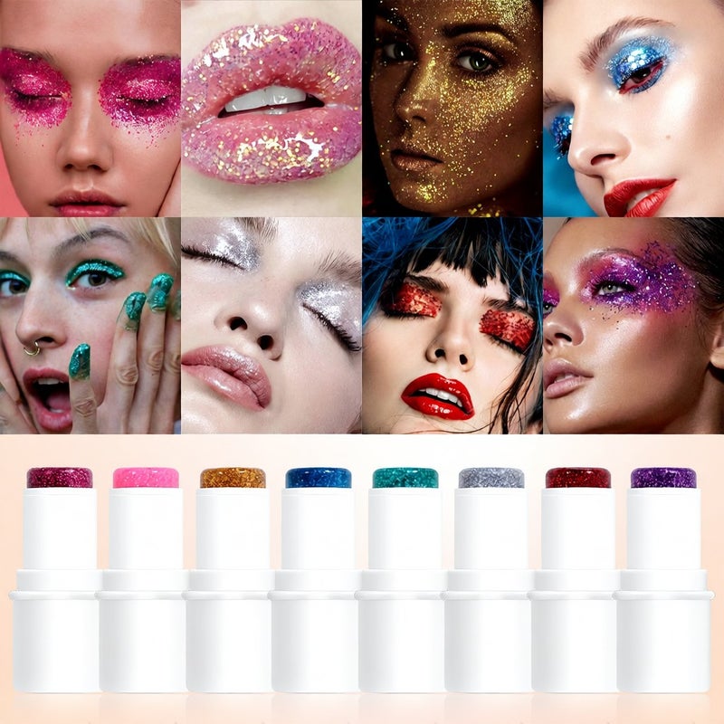 Stage Makeup Face Flash Popular Eye Shadow Makeup Body Sequin Stick - Image 5
