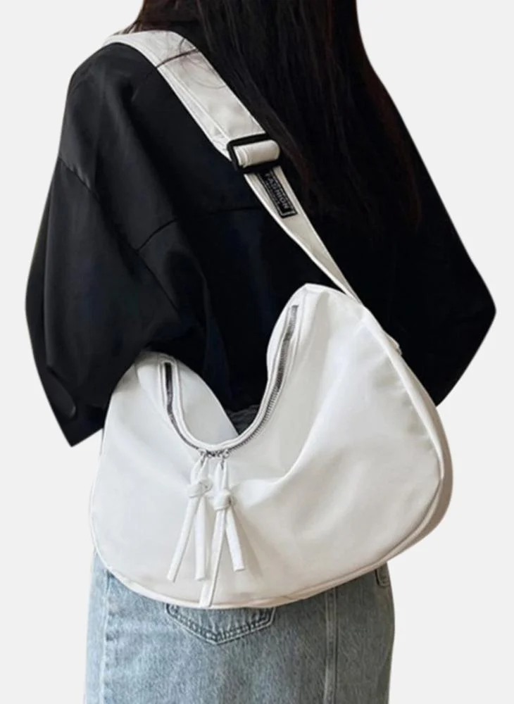 يونيكي White Plain Lifestyle Shoulder Bag