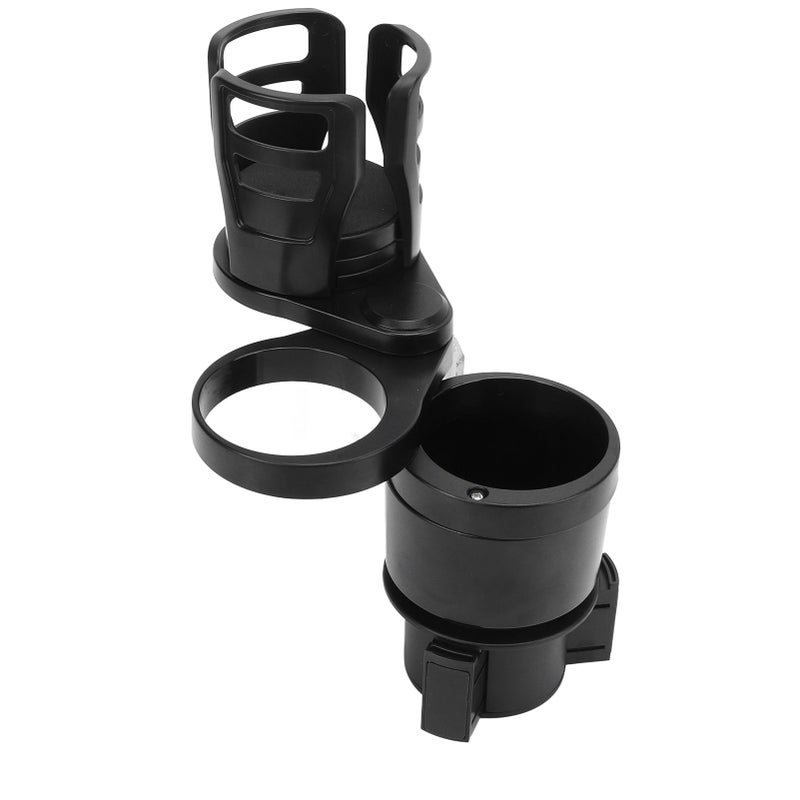 2 in 1 Universal Car Cup Holder Expander Cup Mount Extender Organizer with Adjustable Base - Image 2
