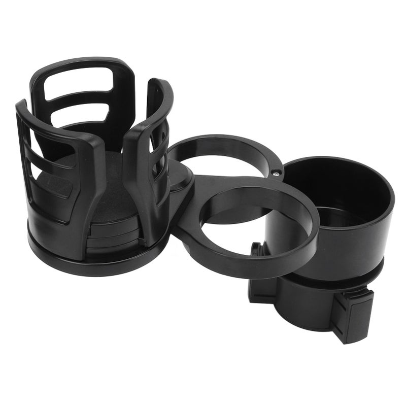 2 in 1 Universal Car Cup Holder Expander Cup Mount Extender Organizer with Adjustable Base - Image 1