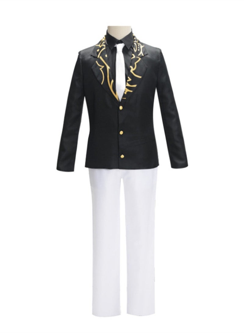 Demon Slayer Kimetsu no Yaiba costumes Ghost Dance Tsuji Muzan cos suit cosplay clothes tie hat - Image 1