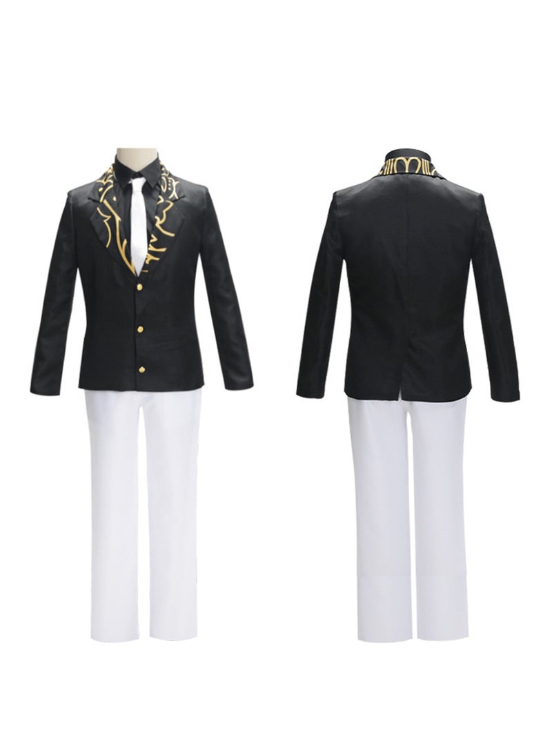 Demon Slayer Kimetsu no Yaiba costumes Ghost Dance Tsuji Muzan cos suit cosplay clothes tie hat - Image 4