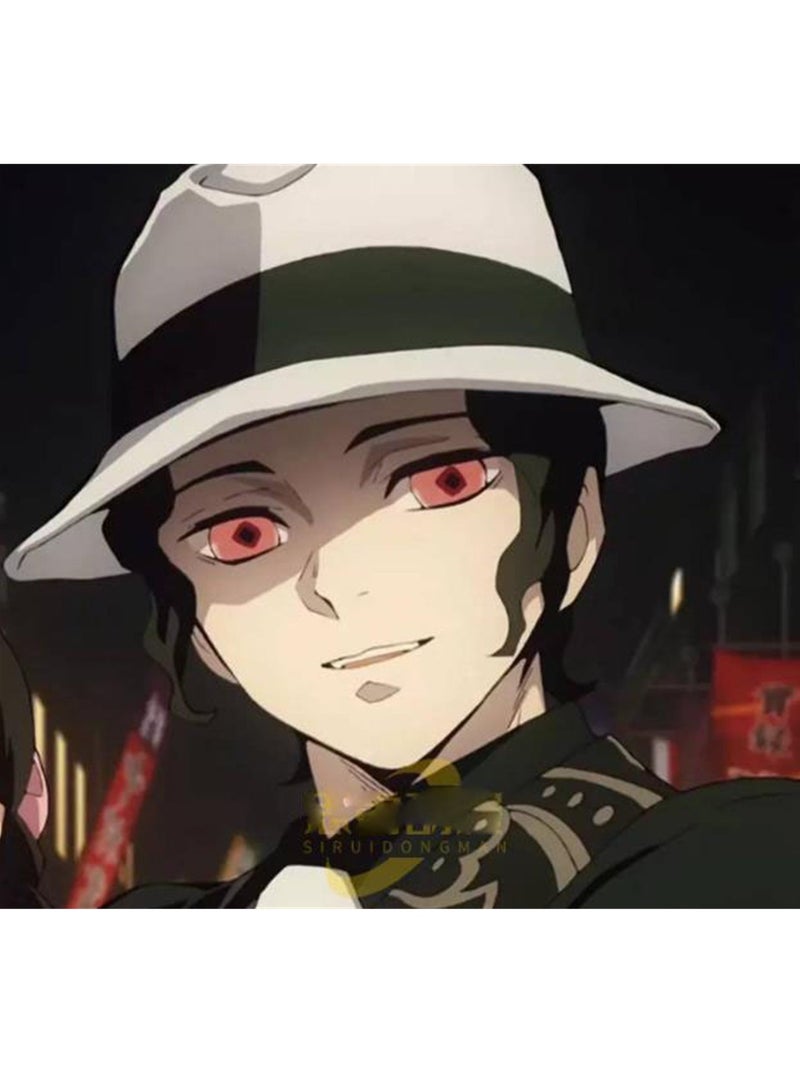 Demon Slayer Kimetsu no Yaiba costumes Ghost Dance Tsuji Muzan cos suit cosplay clothes tie hat - Image 5