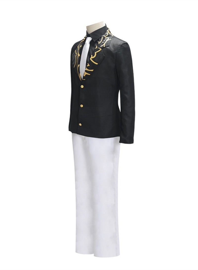 Demon Slayer Kimetsu no Yaiba costumes Ghost Dance Tsuji Muzan cos suit cosplay clothes tie hat - Image 2