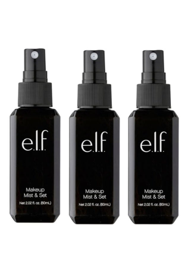 E.L.F. COSMETICS Makeup Mist And Set Clear 3 Pack