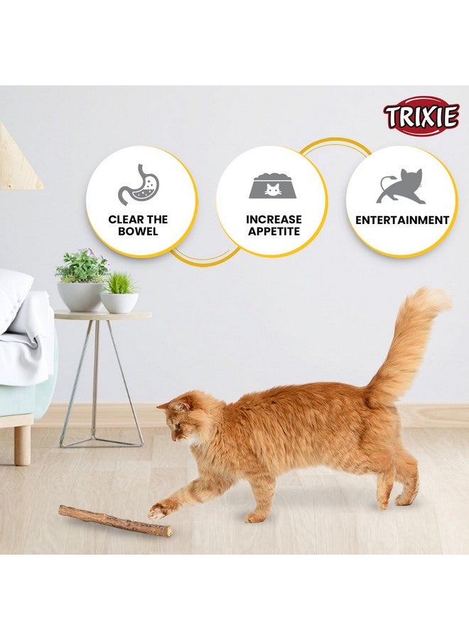 تريكسي مجموعة قطط مكونة من 2 من مكافآت القطط من Kittos، حلقات السلمون لقطتك و1 من أعواد المضغ من Matatabi لدعم صحة أسنانها - Image 4