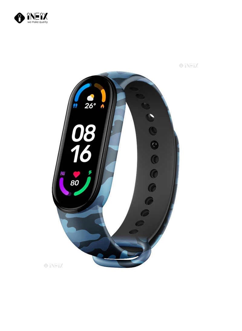 INEIX Soft Silicone Replacement Strap For Xiaomi Mi Band 6  - Image 1