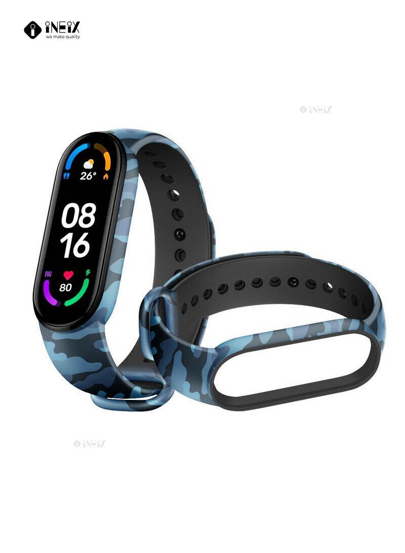 INEIX Soft Silicone Replacement Strap For Xiaomi Mi Band 6  - Image 2