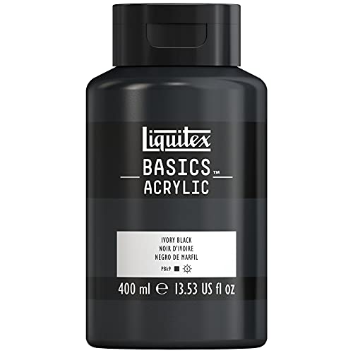 Liquitex Basics Acrylic Colour 400ml (Ivory Black) - Image 1