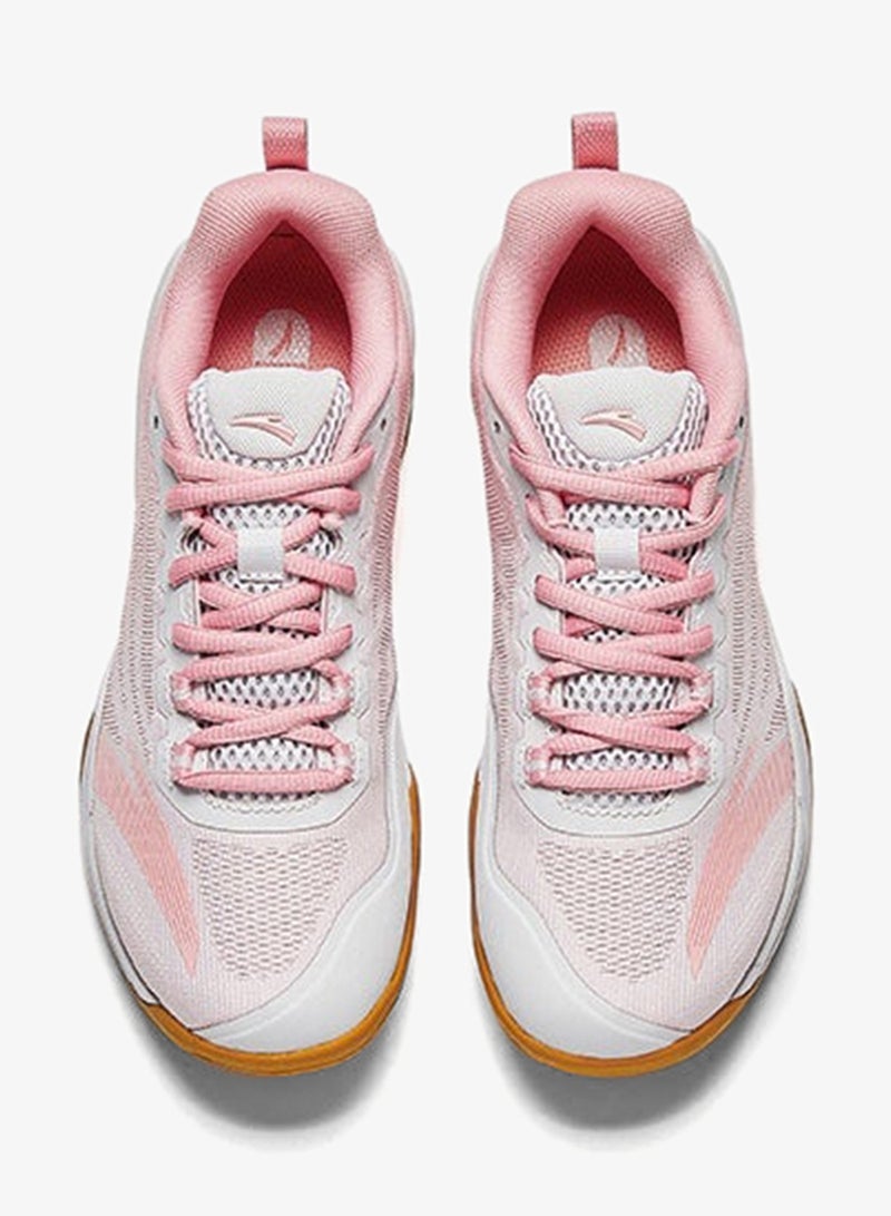 ANTA Aurora badminton shoes summer new arrival non-slip professional training sports shoes Pink - Image 3