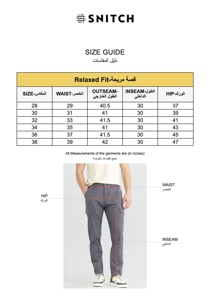 سنيتش Everett Grey Cargo Pant