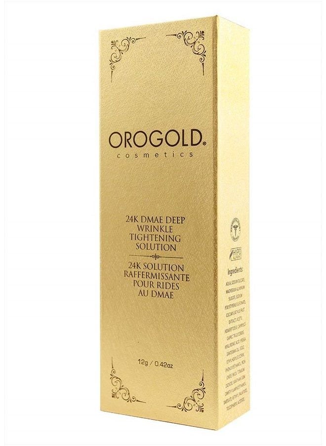 Orogold - OROGOLD 24K DMAE Wrinkle Tightening Solution - Advanced Serum for Wrinkles and Fine Lines - Non Surgical Syringe with DMAE and Hyaluronic Acid - Image 1