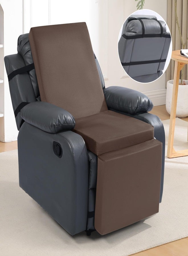 ROYALAY Extra Large Recliner Cushions for Elderly, Memory Foam Recliner Chair Cushion with Back Relief, Supportive Cushion for Recliner Chair with Washable Cover for Elderly(Brown) - Image 5