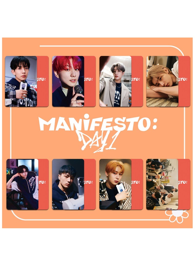 NIBEMINENT 8 قطع بطاقات لومو كيبوب إنهيبن مانيفيستو: اليوم 1 لهدايا مجموعة المعجبين - Image 2