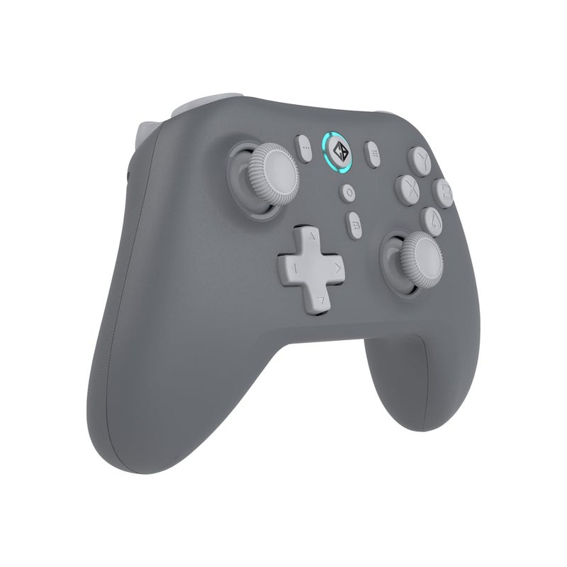 Cosmic Byte وحدة تحكم بلتس اللاسلكية + السلكية للكمبيوتر، عصا التحكم وتأثير هول، معدل استقصاء 1000Hz، اهتزاز قابل للتعديل، توربو وتوربو تلقائي (رمادي) - Image 1