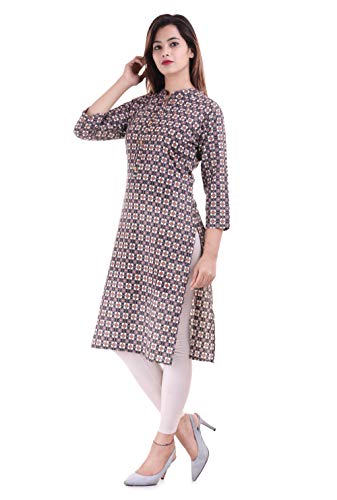 Chichi Indian Women's Printed Cotton Kurti Multi-Color For Casual/Daily/Party Wear - Image 3