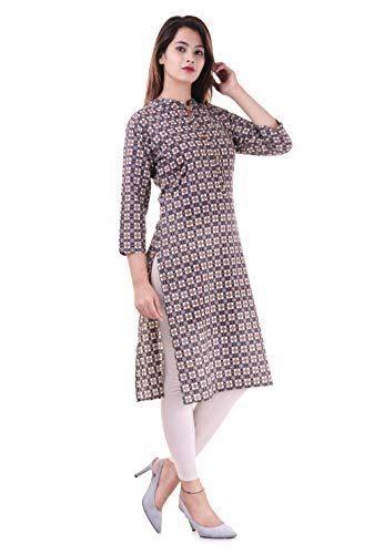 Chichi Indian Women's Printed Cotton Kurti Multi-Color For Casual/Daily/Party Wear - Image 2
