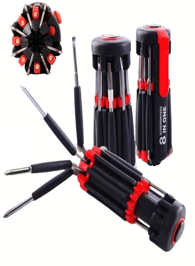 GUJISH 8 in 1 Multi-Function Screwdriver Kit with 6 Built in LED Flashlights | Versatile & Compact Professional Tools for Illumination and Precision Repairs at Home, Office, Car Travel & DIY Projects. - Image 1