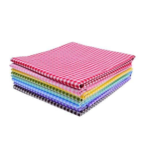 iNee Gingham Fat Quarters Fabric Bundles, Quilting Fabric for Sewing Crafting, 18 x 22 inches, (Gingham) - Image 4