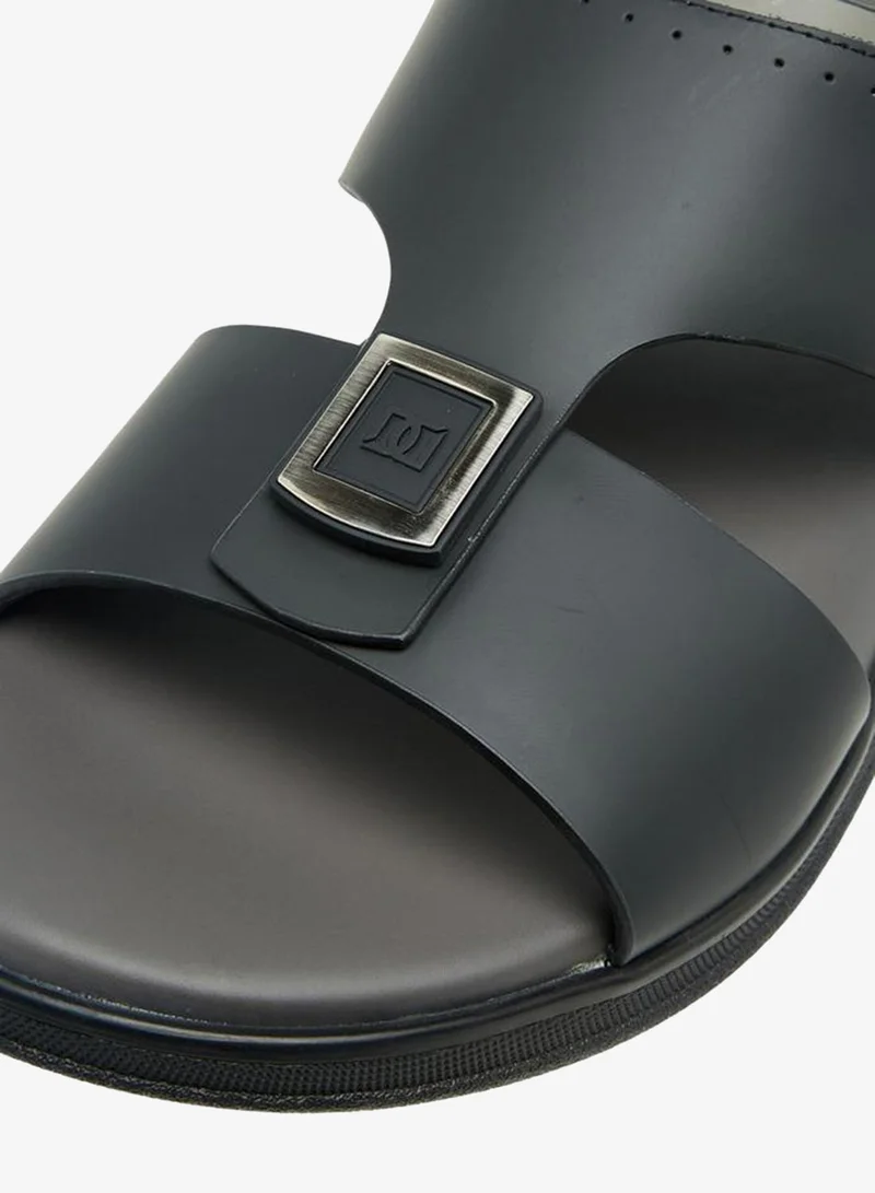 DUCHINI BLACK Men Leather Arabic Sandals Ramadan Collection for Men | Best Price UAE