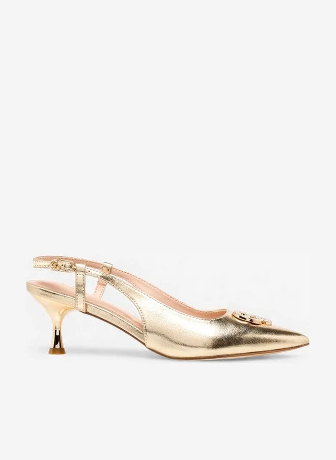 Celeste Women Embellished Kitten Heel Shoes