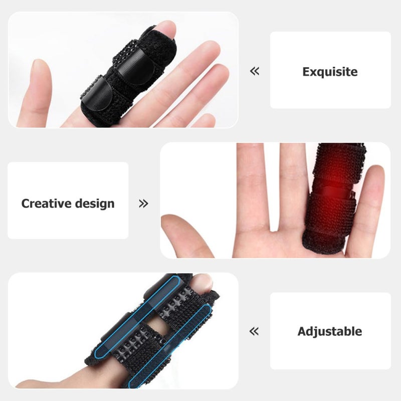 Adjustable Finger Splint Support Finger Retainer Belt Portable Protective for Sprains Tendon Injury Stabilization and Sports - Image 3