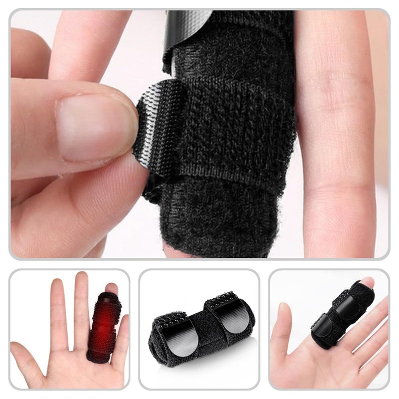 Adjustable Finger Splint Support Finger Retainer Belt Portable Protective for Sprains Tendon Injury Stabilization and Sports - Image 5