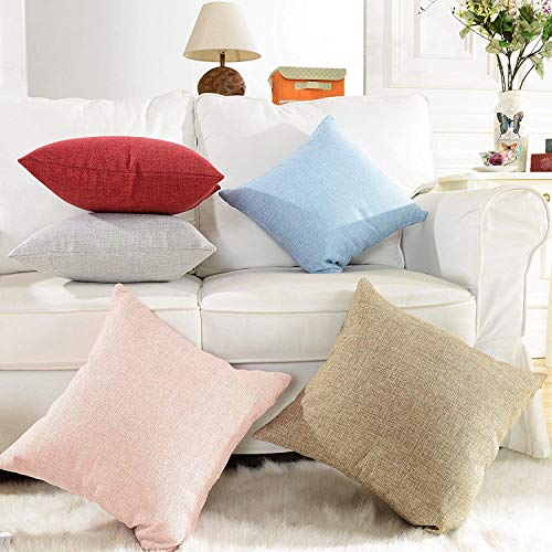 Khooti Jute Cushion Cover | 22x22 | Natural Linen | Set of 3 | Throw Pillow Cover for Couches, Chairs, Sofas, Beds, Coffee Tables, Living Rooms, Bedrooms, Modern Boho Design - Image 5