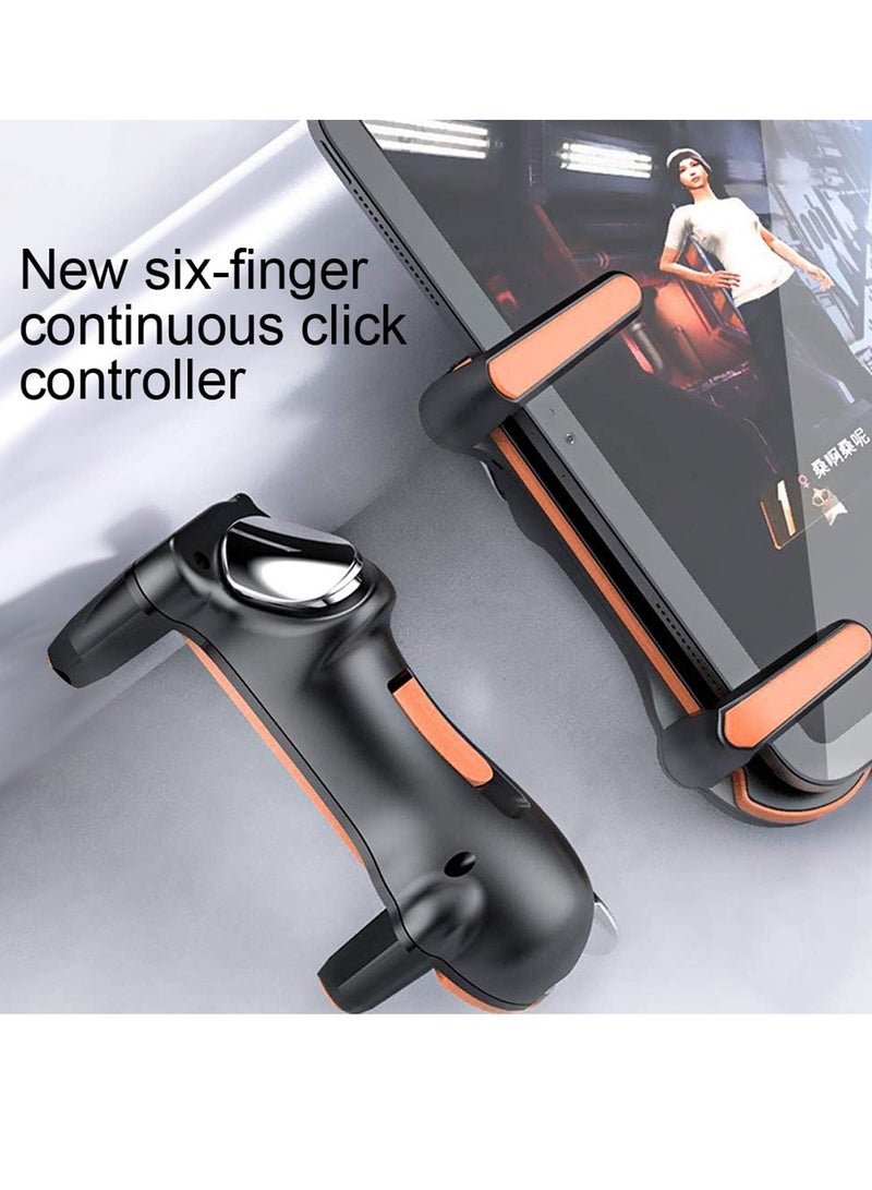 PUBG Game Controller Trigger Rapid Fire 6 Fingers Gaming Grip Gamepad Joystick L1R1 L2R2 for iPad and Tablet Android Samsung Huawei  - Image 2