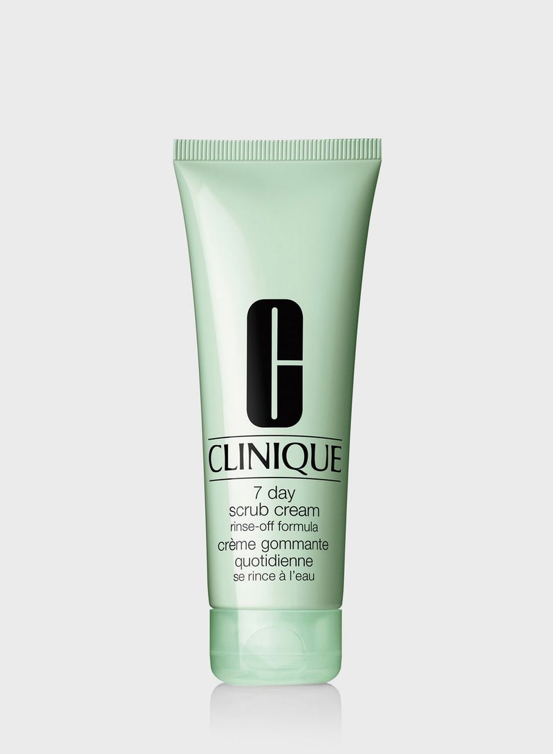 CLINIQUE 7 Day Scrub Cream Rinse-Off Formula 100ml - Image 1