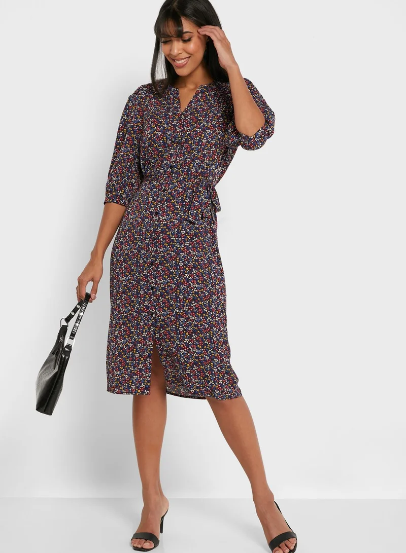 VERO MODA V-Neck Printed Dress