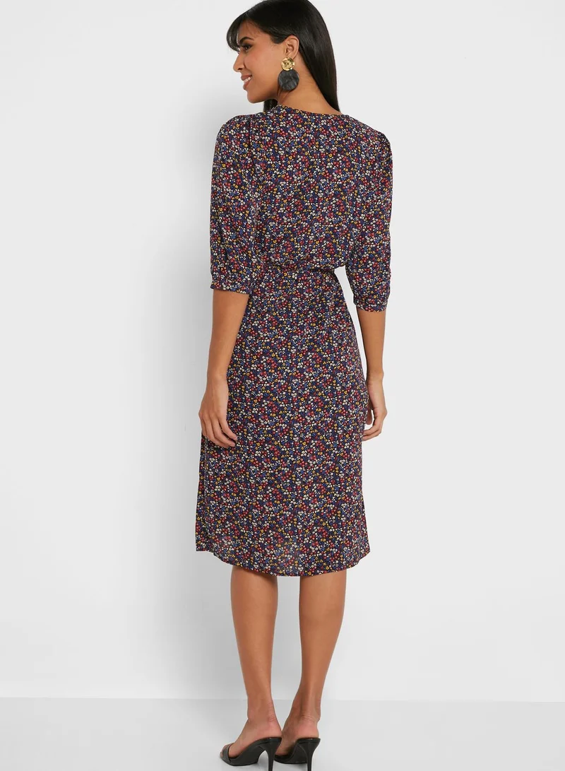 VERO MODA V-Neck Printed Dress