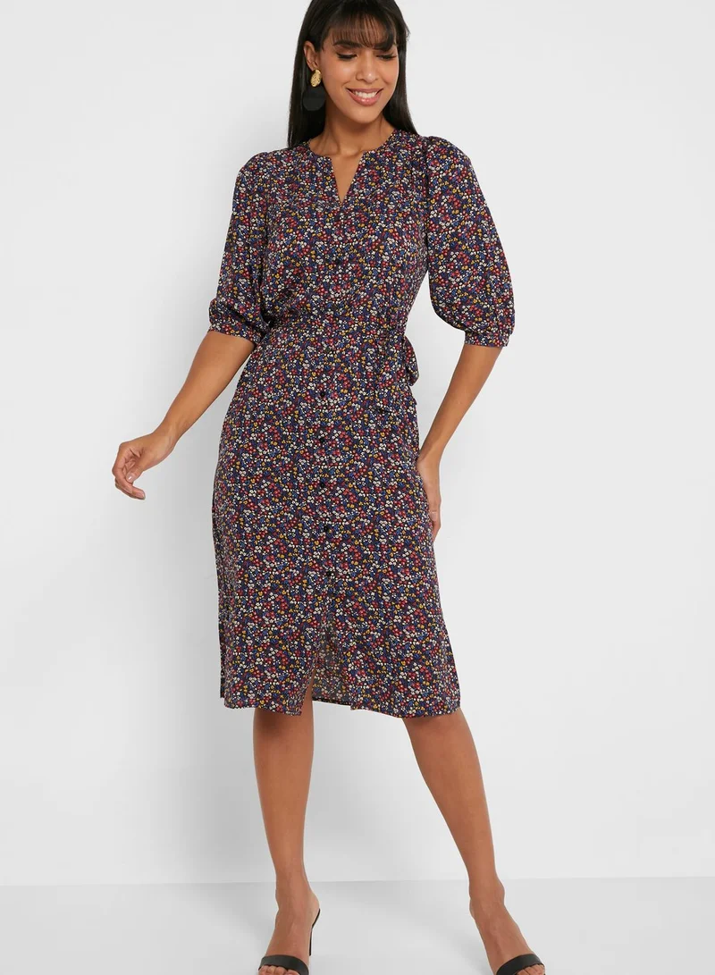 VERO MODA V-Neck Printed Dress