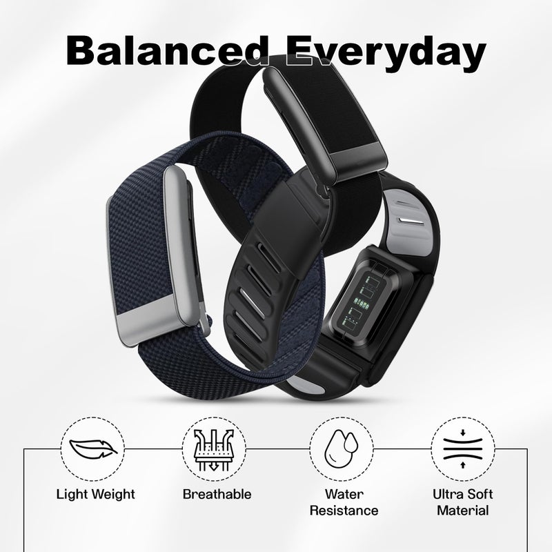 Dado Multi-Pack Wrist Bands Compatible with Whoop 5.0, Peak, One & Life MG â€“ Hydroknit Nylon, Sport Silicone, Premium Nylon â€“ Replacement Straps with Hook, Clasp, Quick Link Slider (Balanced Everyday) - Image 3