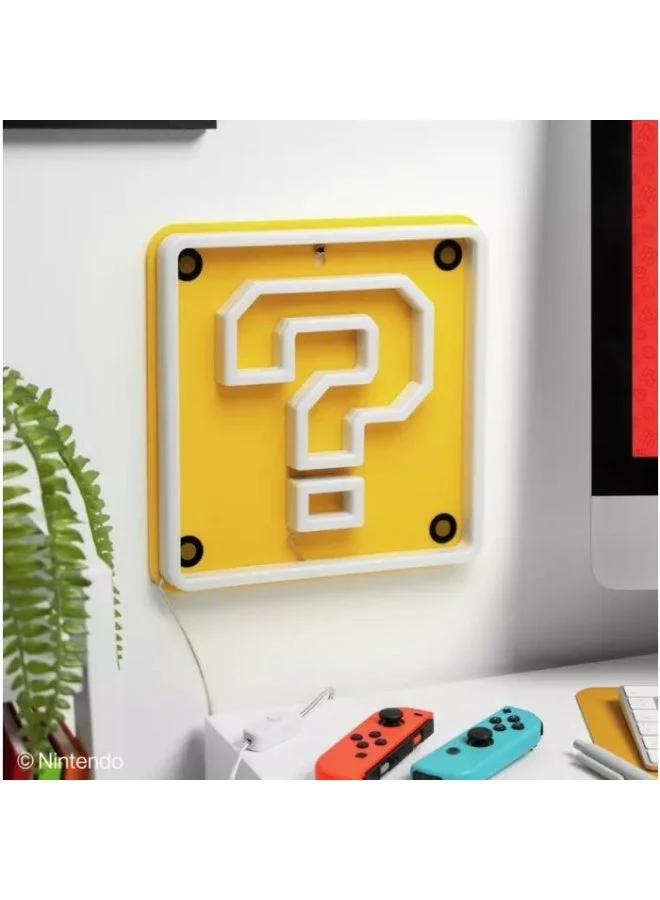 بالادون Paladone Super Mario Question Block Wall Mountable LED Neon Light